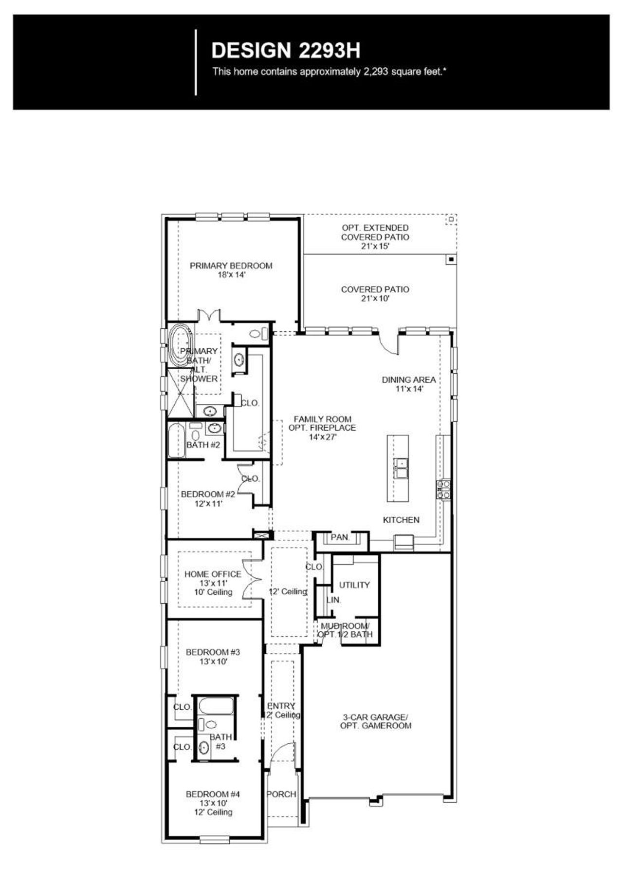 2D floor plan layout of this home in Wolf Ranch, Georgetown, TX (Image 2). 2D floor plan layout of this home in Wolf Ranch, Georgetown, TX (Image 2).