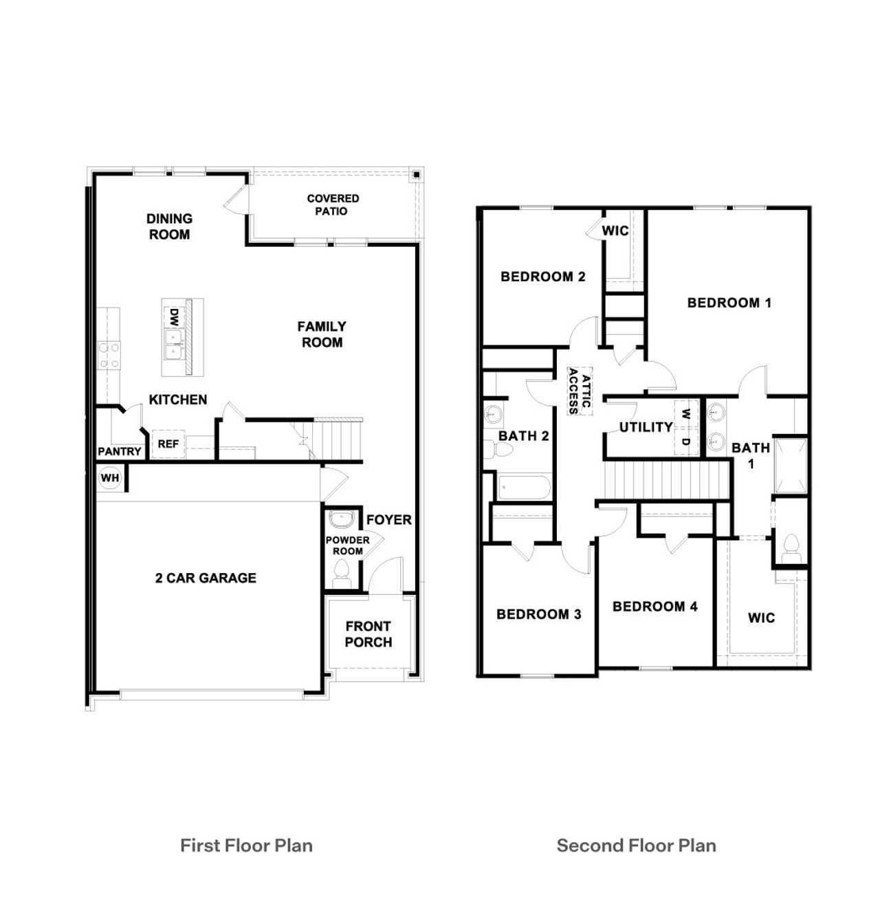 2D floor plan layout of this home in Palomino, Manor, TX (Image 2).