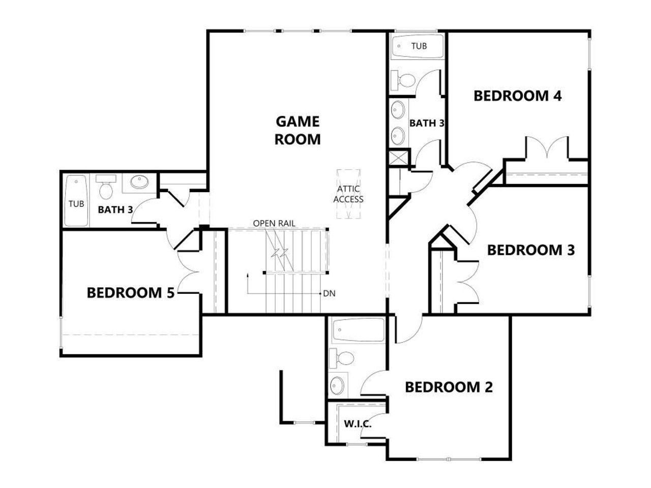 2D floor plan layout of this home in Traditions Of Braselton, Jefferson, GA (Image 2). 2D floor plan layout of this home in Traditions Of Braselton, Jefferson, GA (Image 2).
