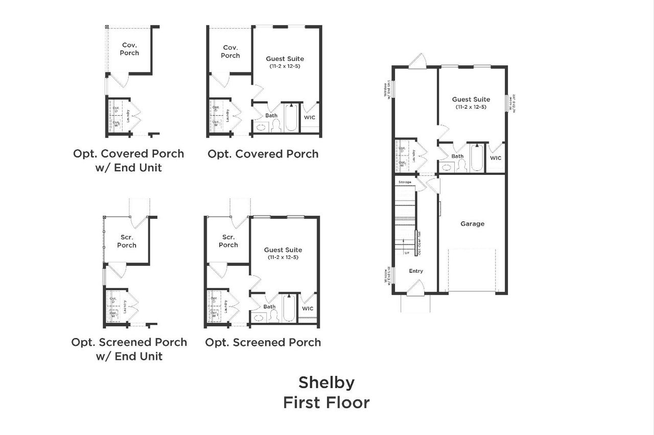 2D floor plan layout for the Shelby by DRB Homes in Seabreeze Crossing, Little River, SC (Image 2).