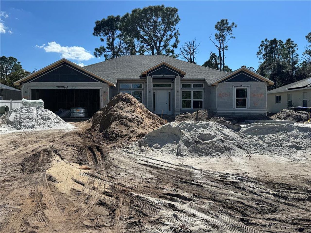 In-progress construction of a new home in North Port, North Port, FL (Image 2).