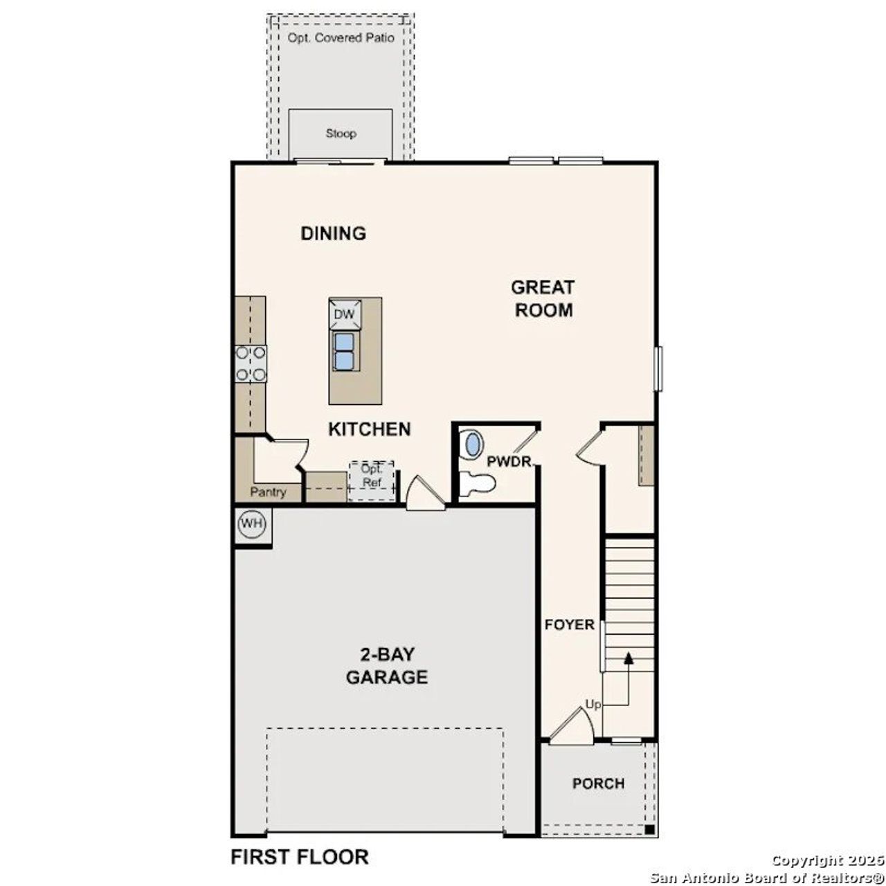 2D floor plan layout of this home in Senna, Leon Valley, TX (Image 2).