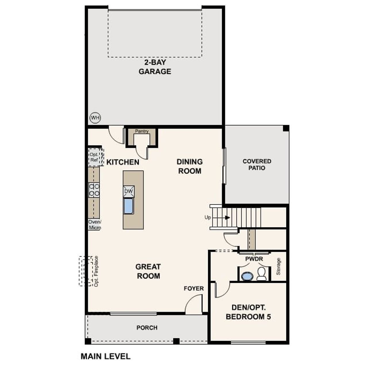 2D floor plan layout of this home in , Surprise, AZ (Image 2).