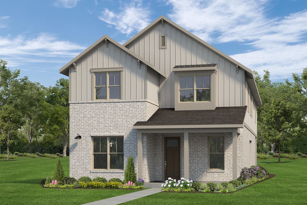 Representative exterior photo of a completed home built from the The Carroll by Autograph Homes in Riceland, Mont Belvieu, TX (Image 2).