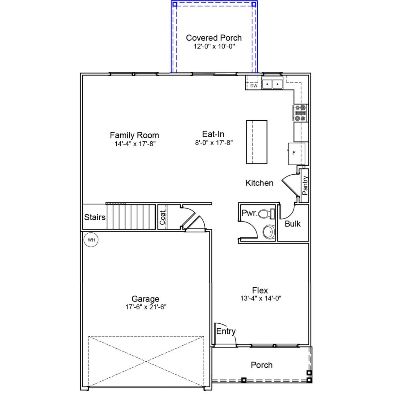 2D floor plan layout of this home in Mayfair Village, Spartanburg, SC (Image 2).