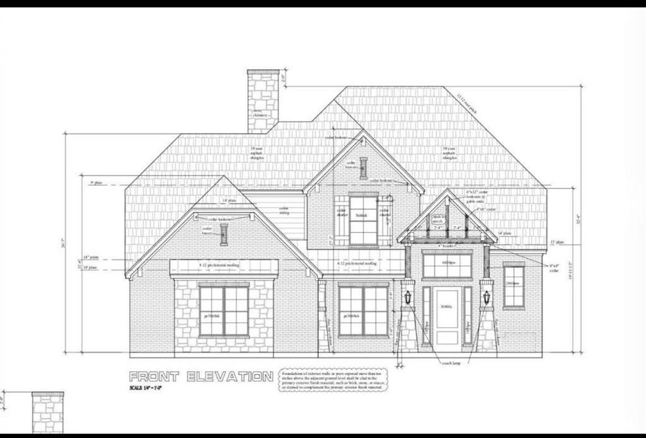 Exterior rendering of this home design in , Gordonville, TX (Image 2).