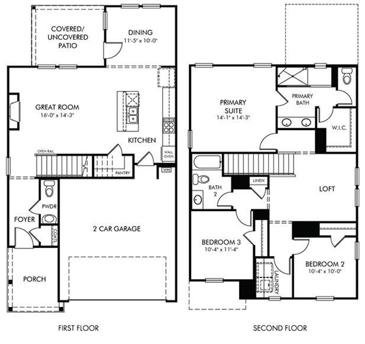 2D floor plan layout of this home in , Cumming, GA (Image 2).