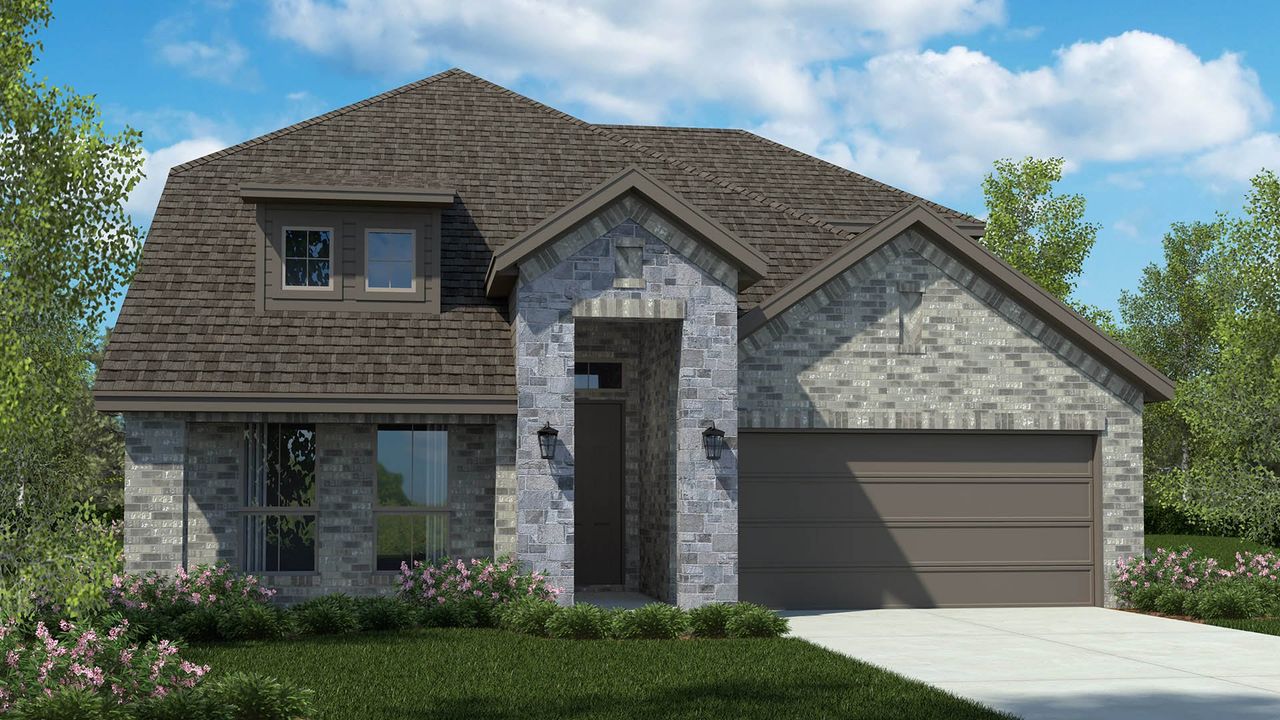 Representative exterior photo of a completed home built from the THE ASPEN by D.R. Horton in Morningstar, Aledo, TX (Image 2). Representative exterior photo of a completed home built from the THE ASPEN by D.R. Horton in Morningstar, Aledo, TX (Image 2).