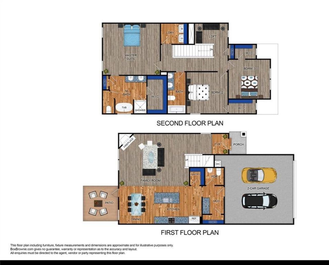 2D floor plan layout of this home in , Braselton, GA (Image 2).