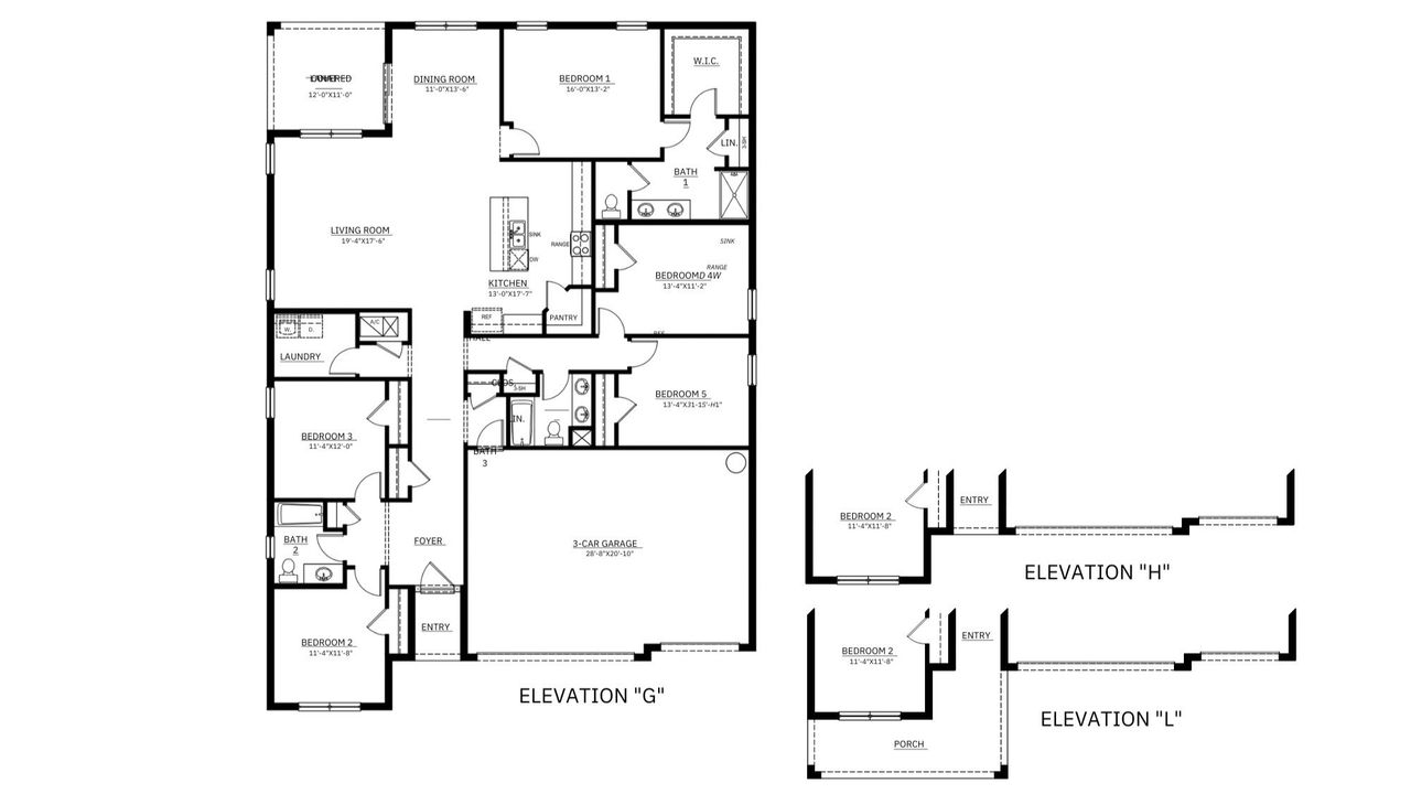 2D floor plan layout of this home in Summit View, Dade City, FL (Image 2).