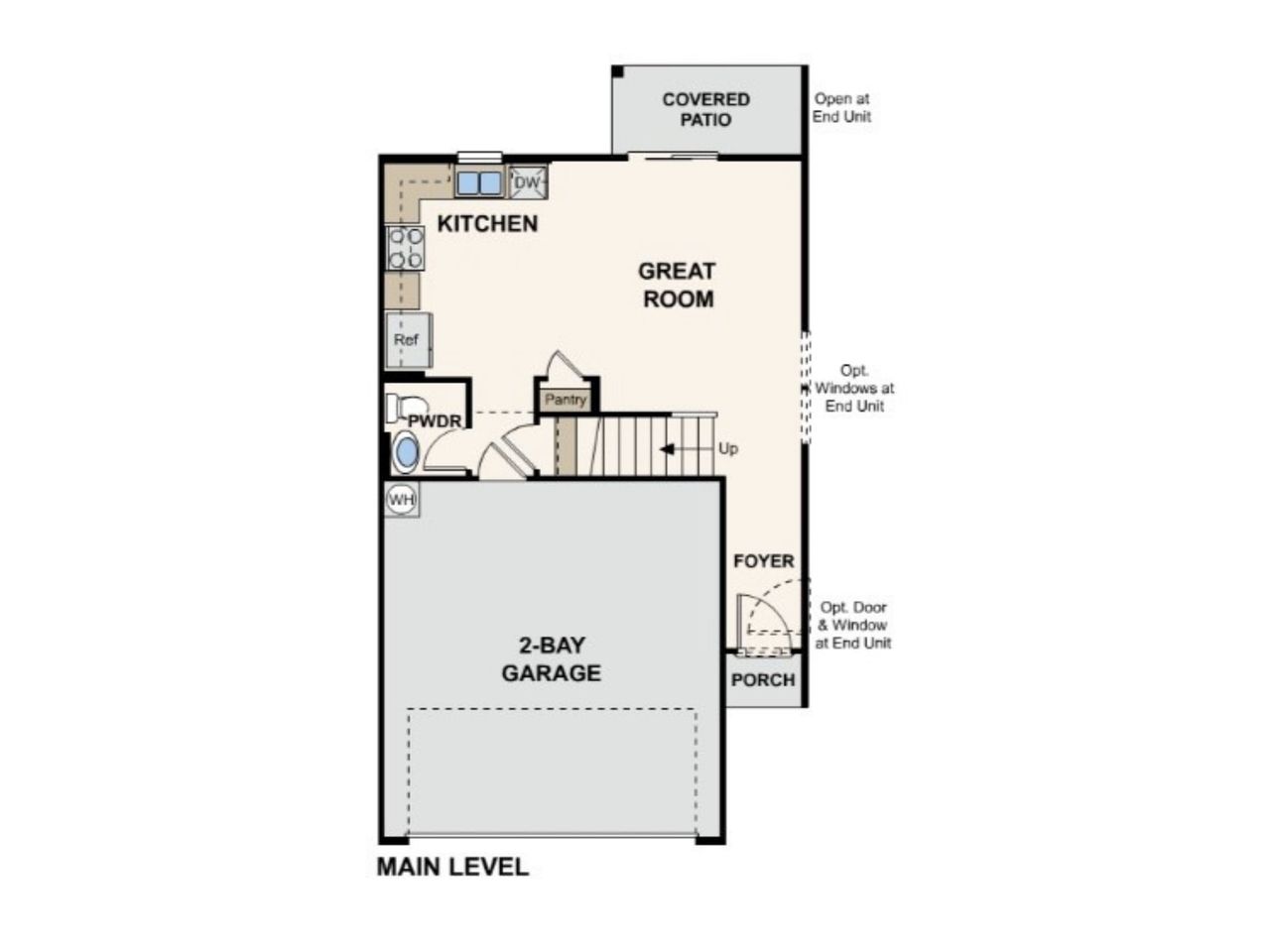 2D floor plan layout of this home in Goldfield Estates, Apache Junction, AZ (Image 2).