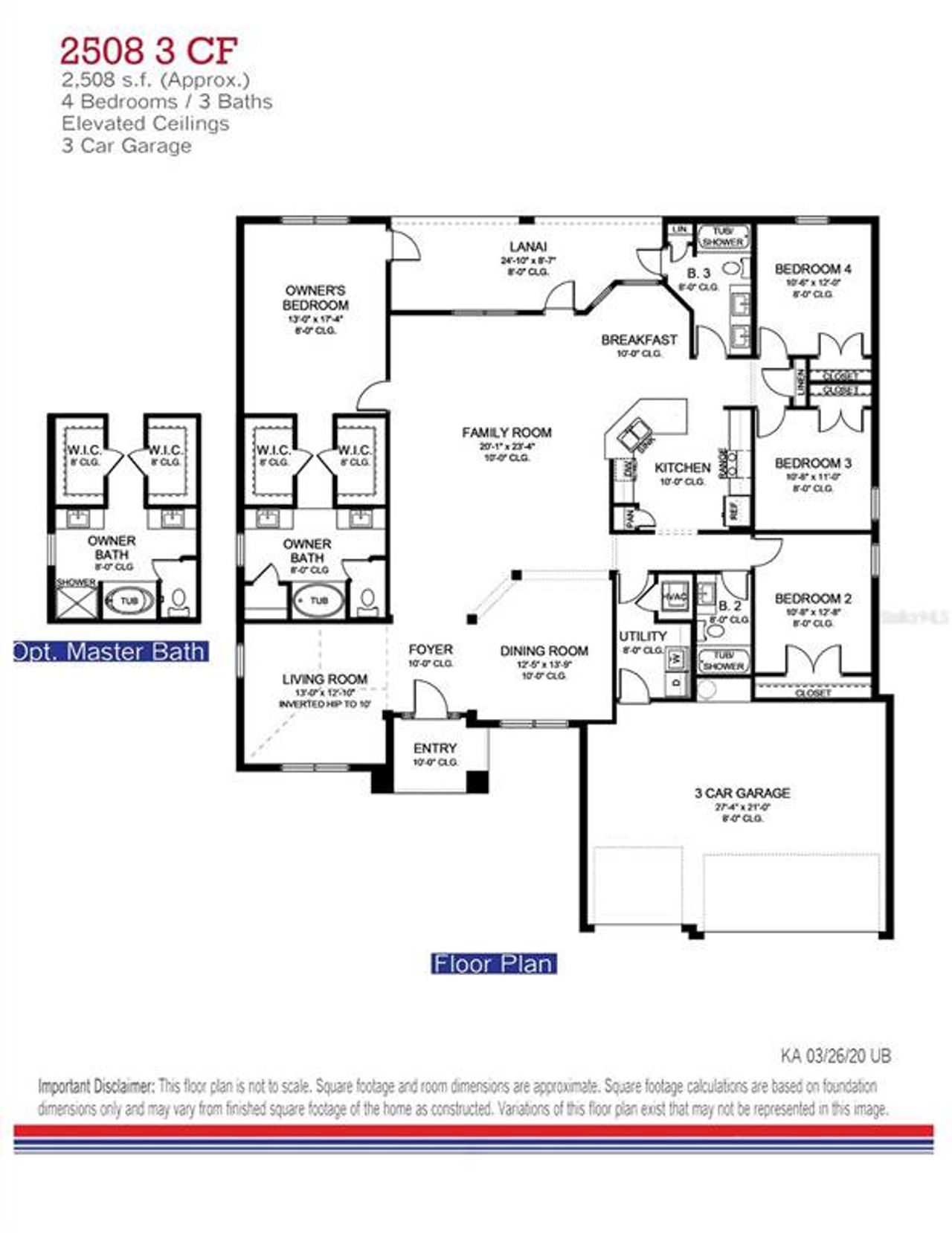2D floor plan layout of this home in , Dunnellon, FL (Image 2).