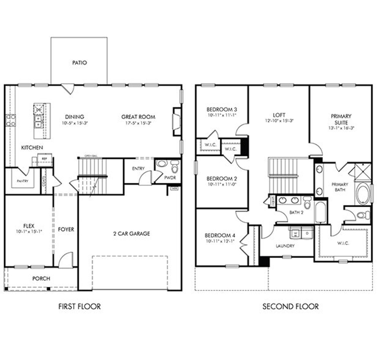 2D floor plan layout of this home in Harmony Manor, Fairburn, GA (Image 2). 2D floor plan layout of this home in Harmony Manor, Fairburn, GA (Image 2).