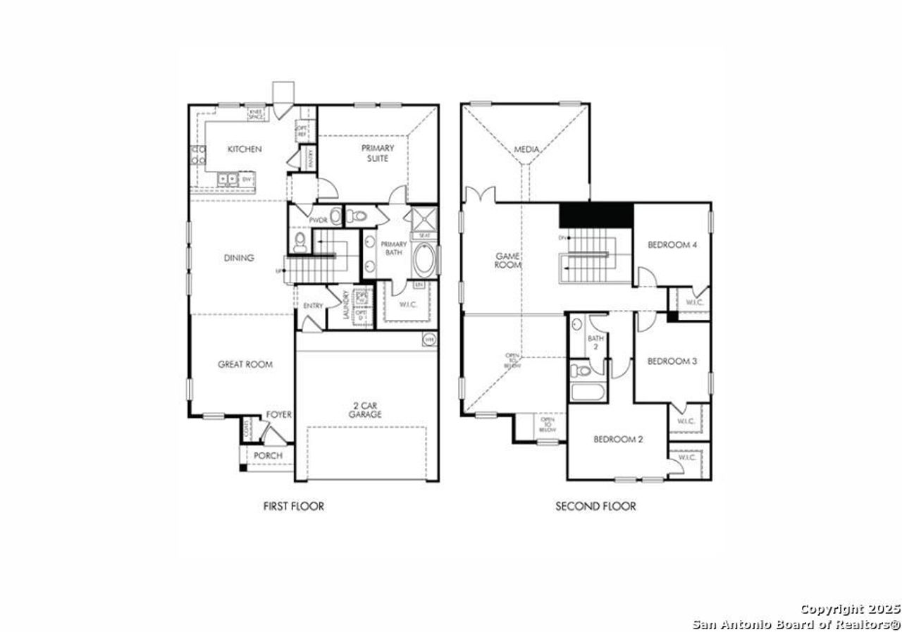 2D floor plan layout of this home in Catalina, Converse, TX (Image 2).