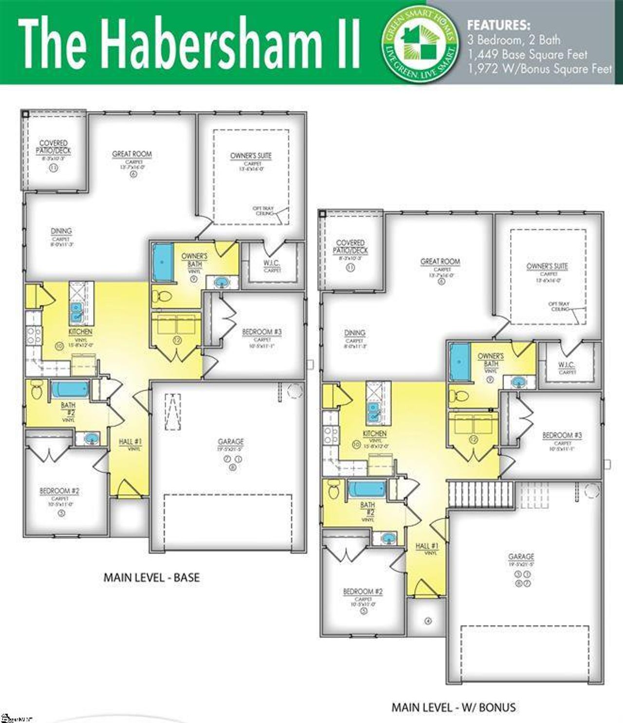 2D floor plan layout of this home in Springwood Grove, Central, SC (Image 2).