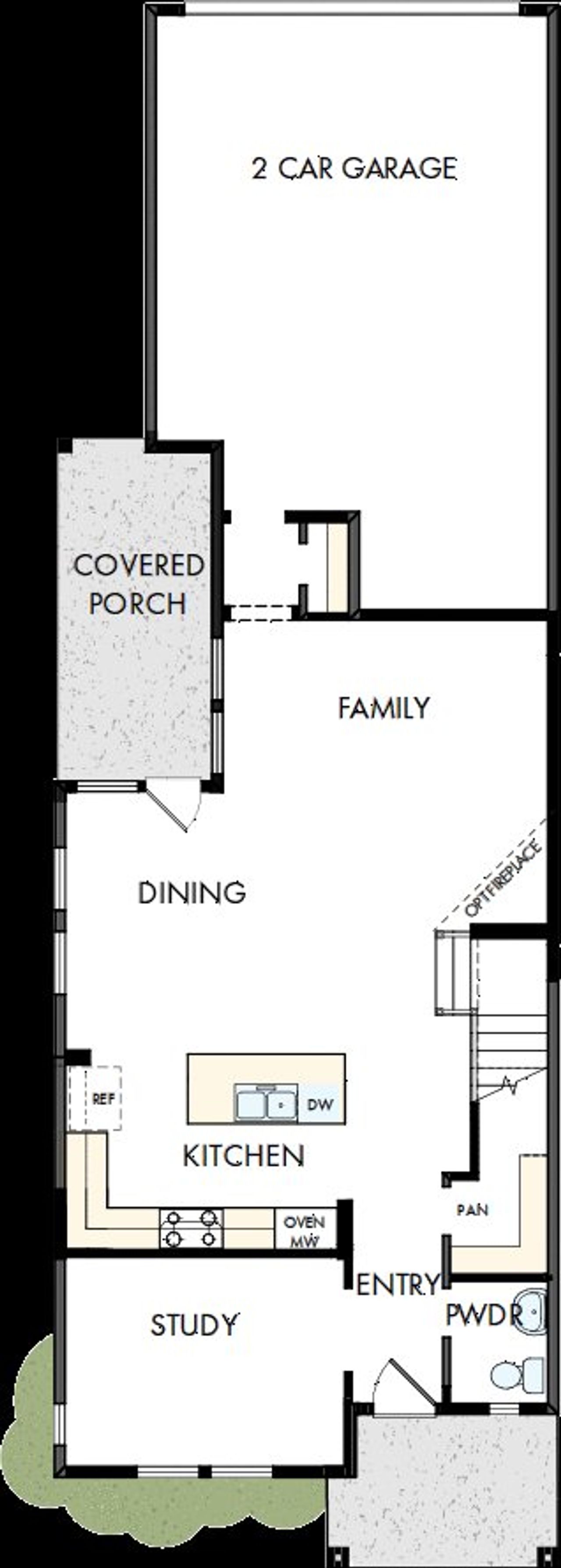 2D floor plan layout of this home in Solterra - Cottage Series, Mesquite, TX (Image 2). 2D floor plan layout of this home in Solterra - Cottage Series, Mesquite, TX (Image 2).