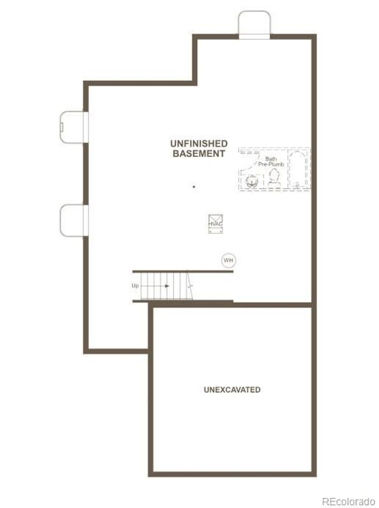 2D floor plan layout of this home in Crossway at Second Creek, Commerce City, CO (Image 2).