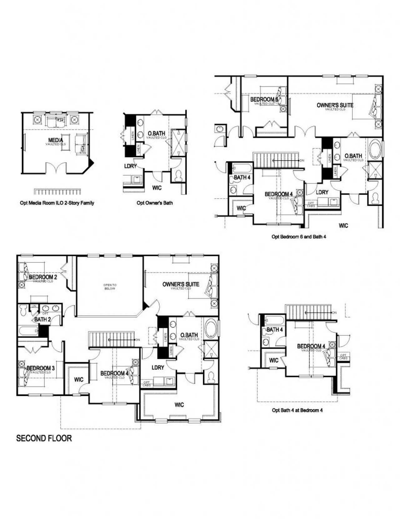 2D floor plan layout for the Leighton by Rockhaven Homes in Alcovy Village, Lawrenceville, GA (Image 2).