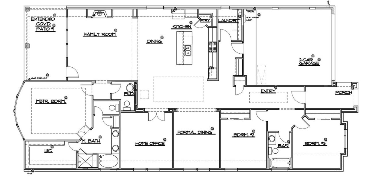 2D floor plan layout of this home in Windsong, Boerne, TX (Image 2).