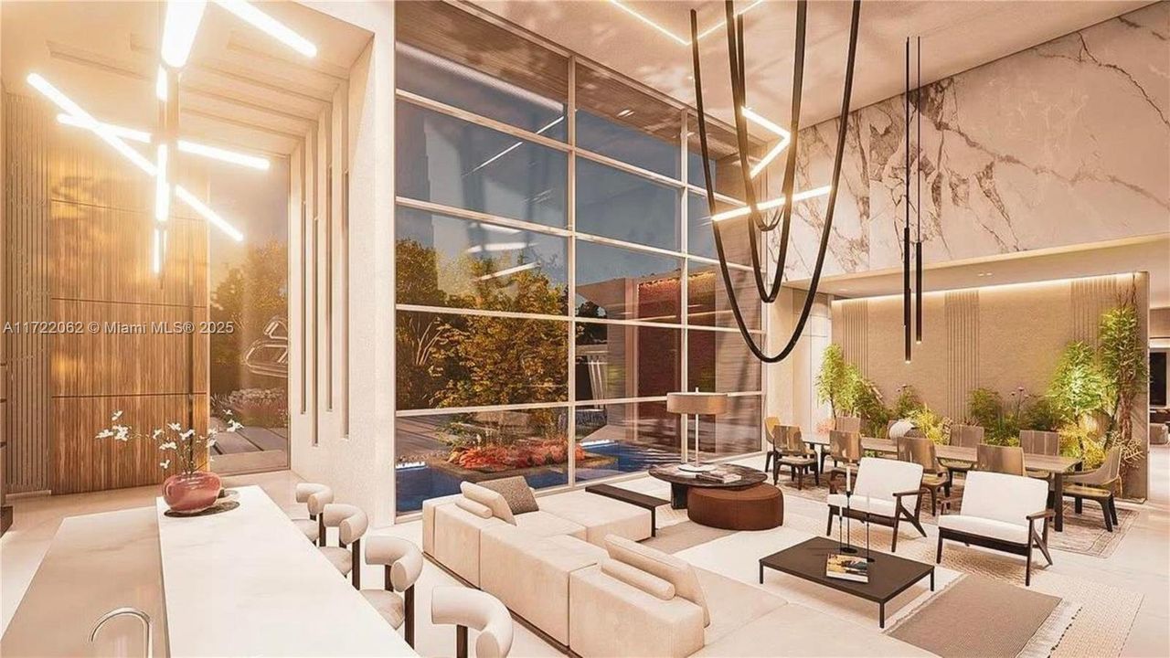 Furnished interior view inside a new home in , Delray Beach (Image 2).