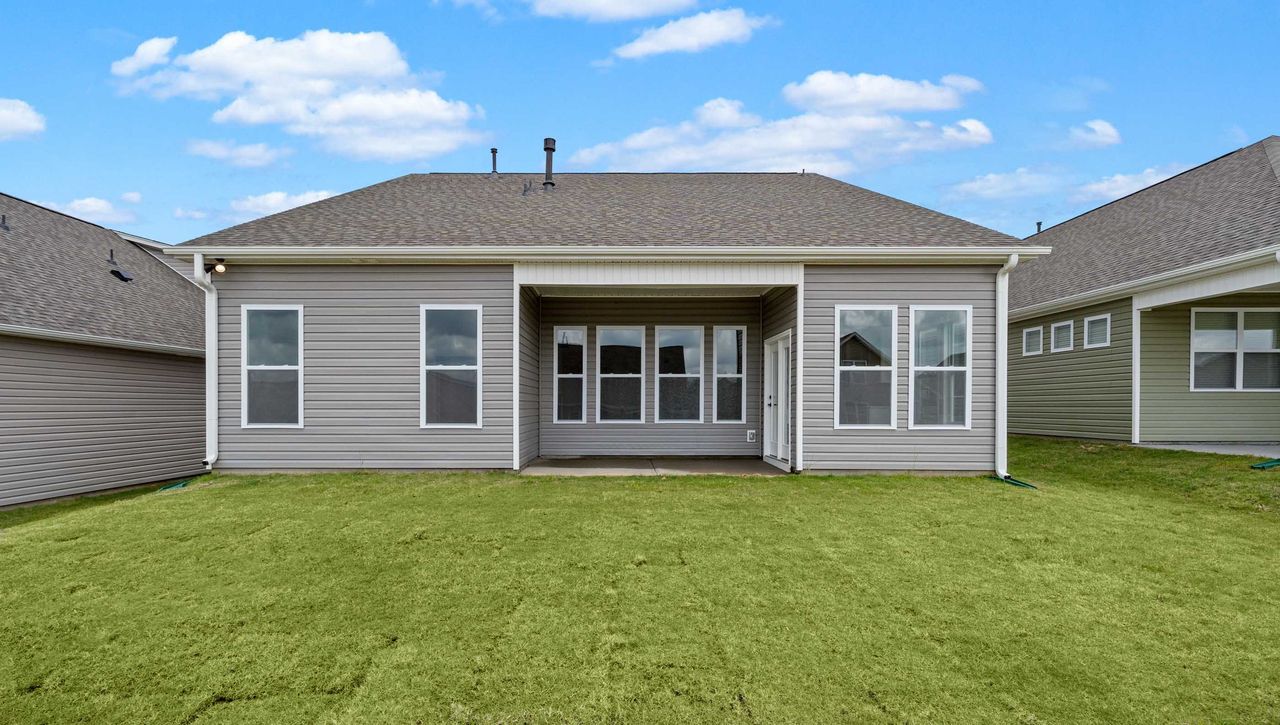 Exterior details and patio area of a home in Cottonwood Ridge, Piedmont (Image 2).