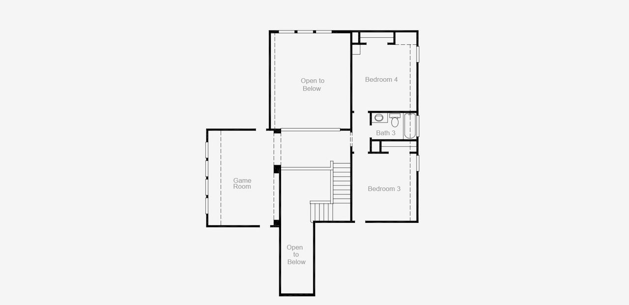 2D floor plan layout of this home in Headwaters, Dripping Springs, TX (Image 2).