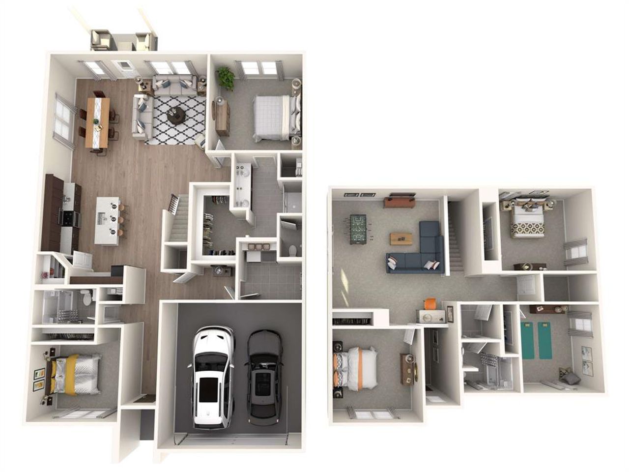 2D floor plan layout of this home in Southridge - Signature Series, McKinney, TX (Image 2). 2D floor plan layout of this home in Southridge - Signature Series, McKinney, TX (Image 2).