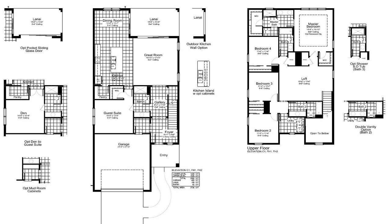 2D floor plan layout for the Vision by Neal Communities in Windward, Sarasota, FL (Image 2). 2D floor plan layout for the Vision by Neal Communities in Windward, Sarasota, FL (Image 2).