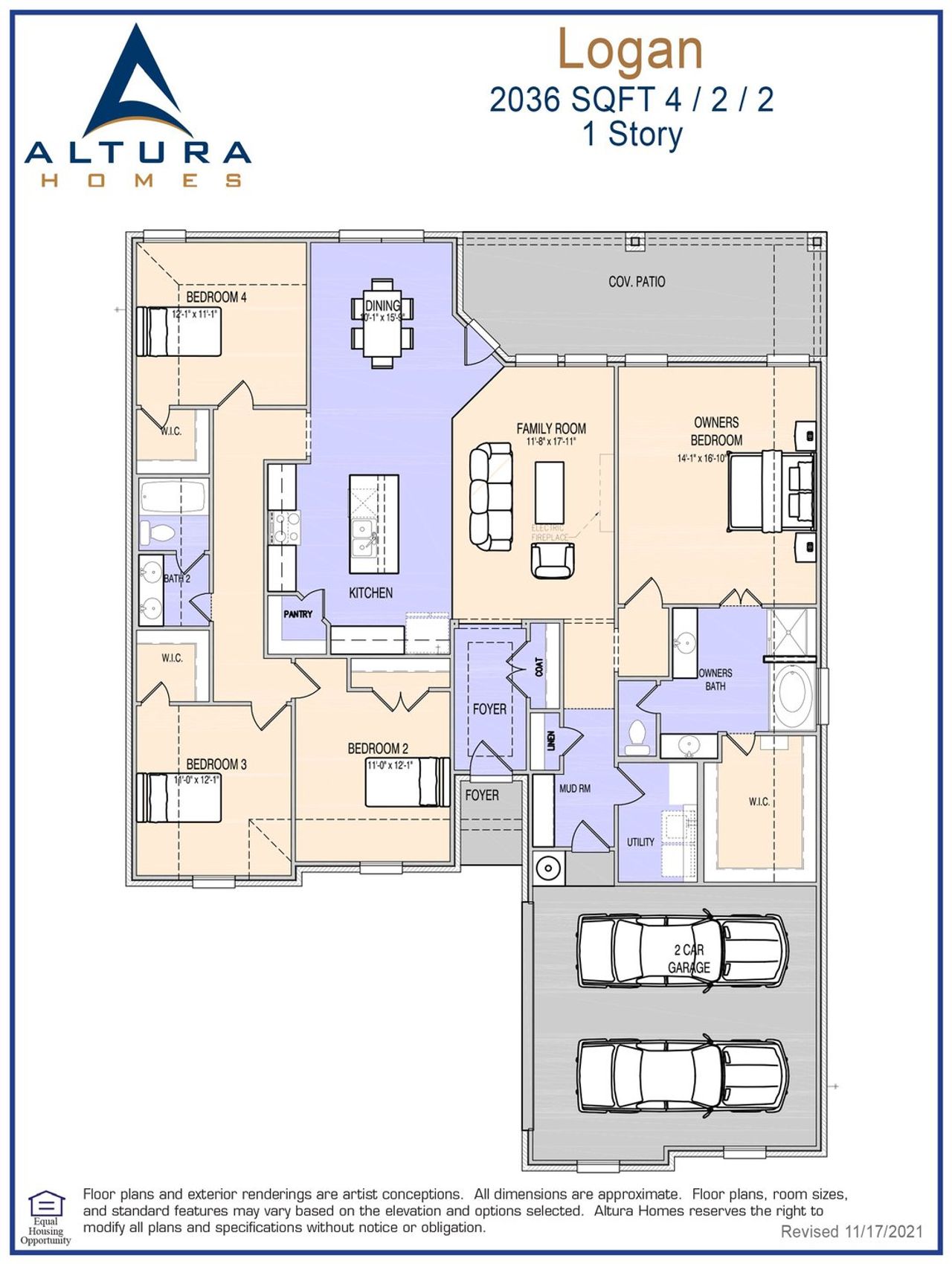 2D floor plan layout for the Logan by Altura Homes in Summerwood, Red Oak, TX (Image 2). 2D floor plan layout for the Logan by Altura Homes in Summerwood, Red Oak, TX (Image 2).