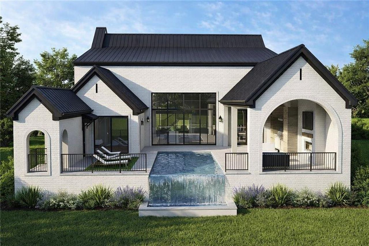 Exterior details and patio area of a home in , Atlanta (Image 2).