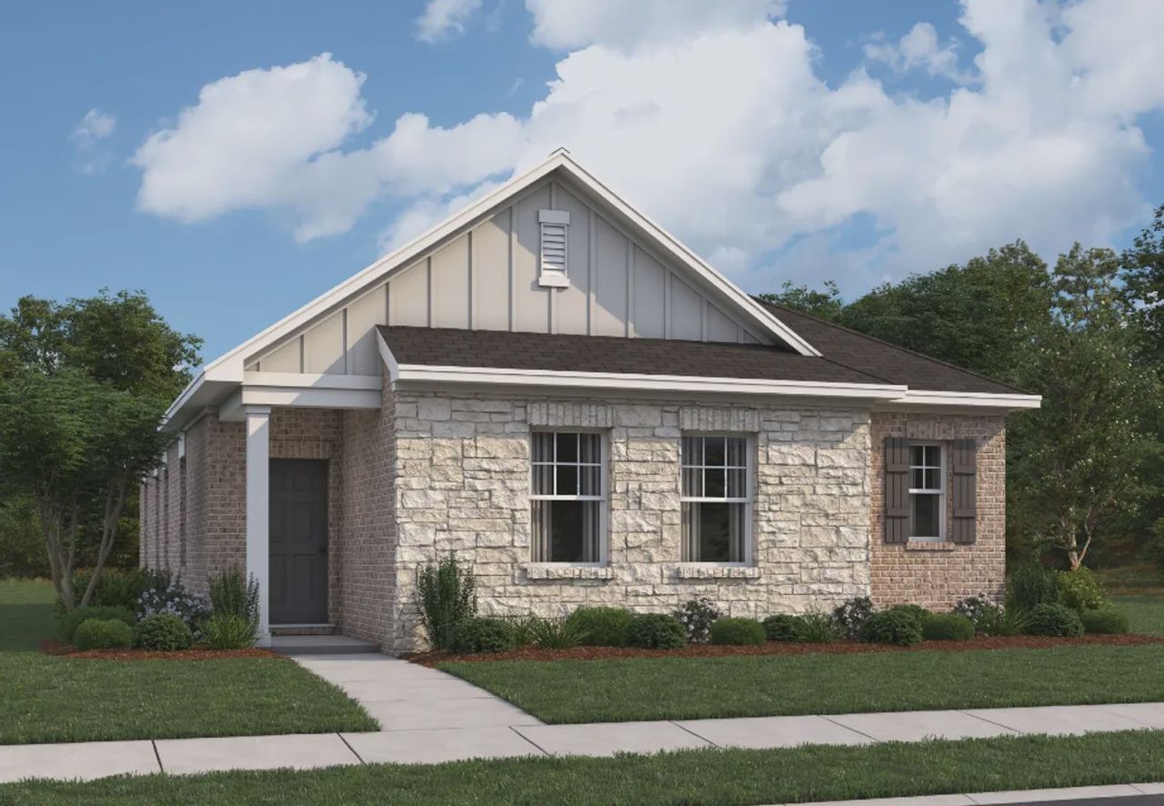 Representative exterior photo of a completed home built from the Venus by Starlight Homes in Brookshire at Legacy Hills, Celina, TX (Image 2).