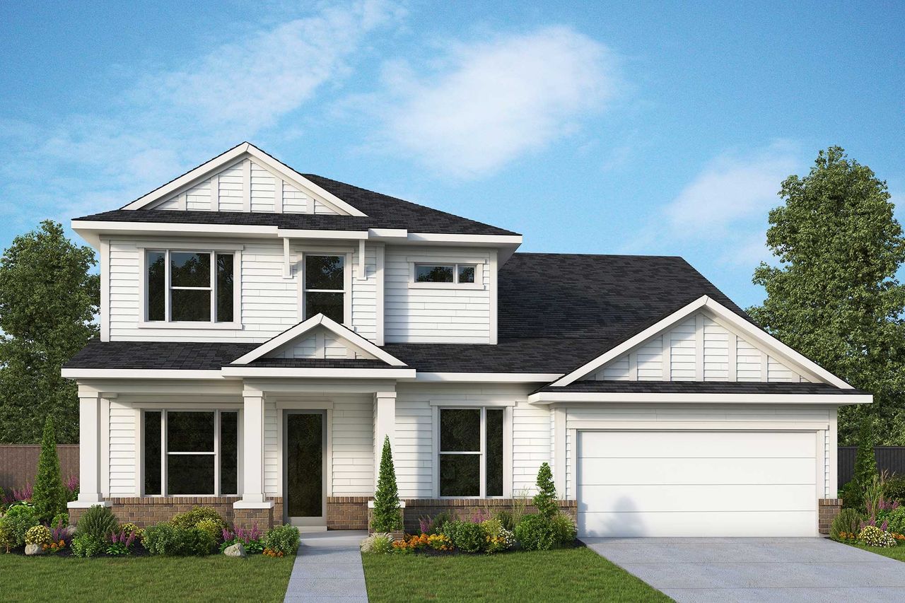 Representative exterior photo of a completed home built from the Riverside by David Weekley Homes in Oak Grove at SilverLeaf 60’, St. Augustine, FL (Image 2). Representative exterior photo of a completed home built from the Riverside by David Weekley Homes in Oak Grove at SilverLeaf 60’, St. Augustine, FL (Image 2).