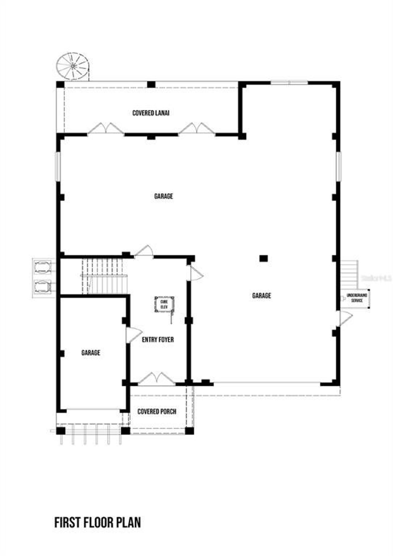 2D floor plan layout of this home in , Crystal Beach, FL (Image 2).