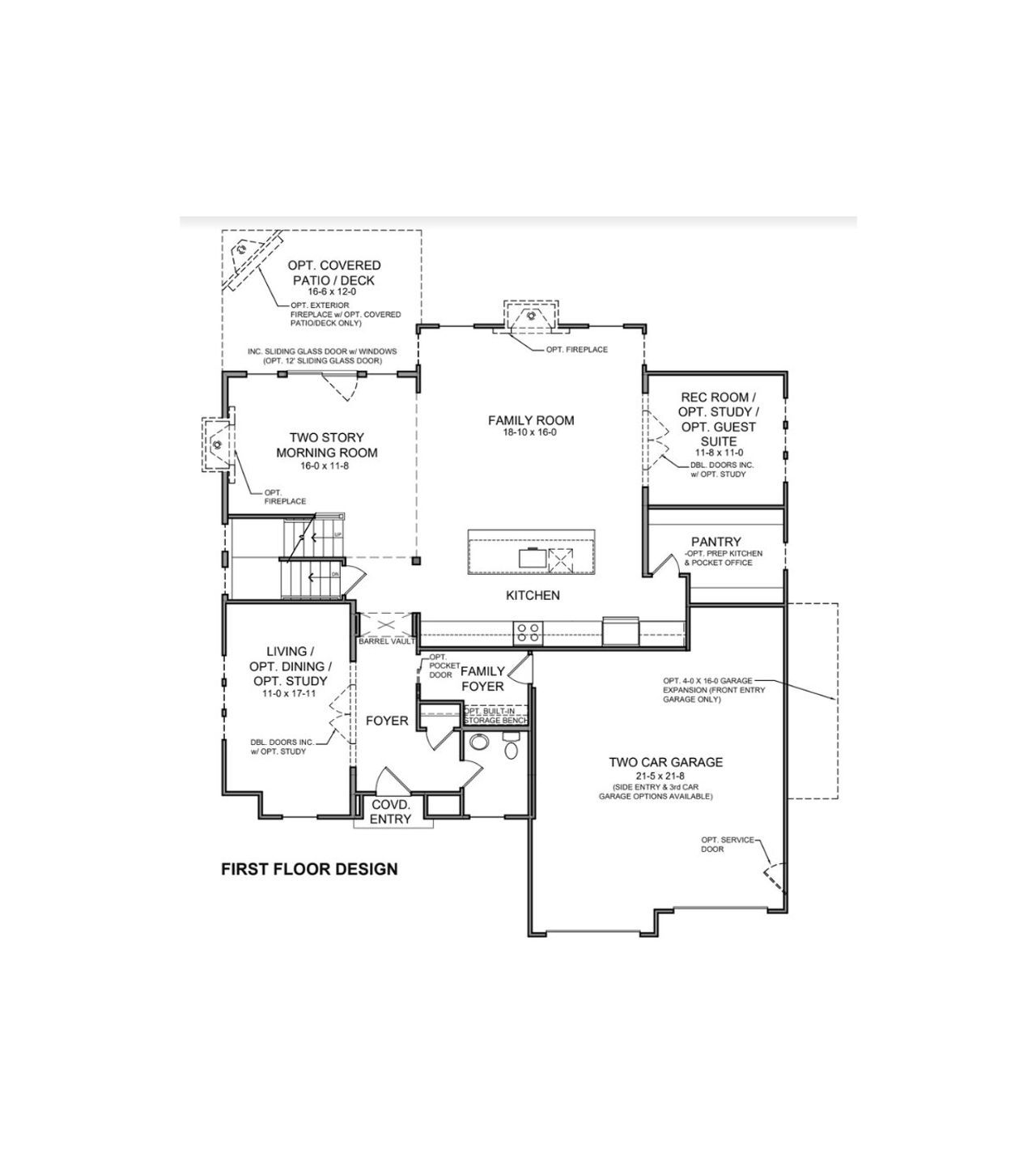 2D floor plan layout for the Huxley by Fischer Homes in Twin Lakes, Hoschton, GA (Image 2).