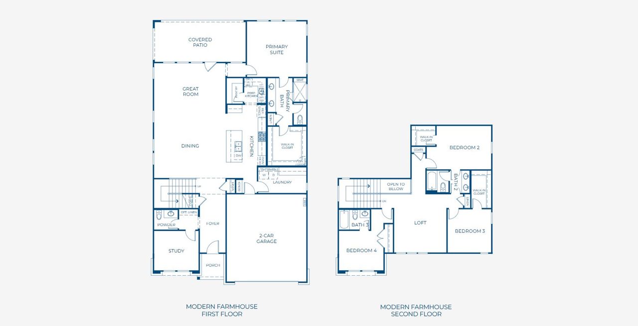 2D floor plan layout of this home in Bluff Haven, Georgetown, TX (Image 2).