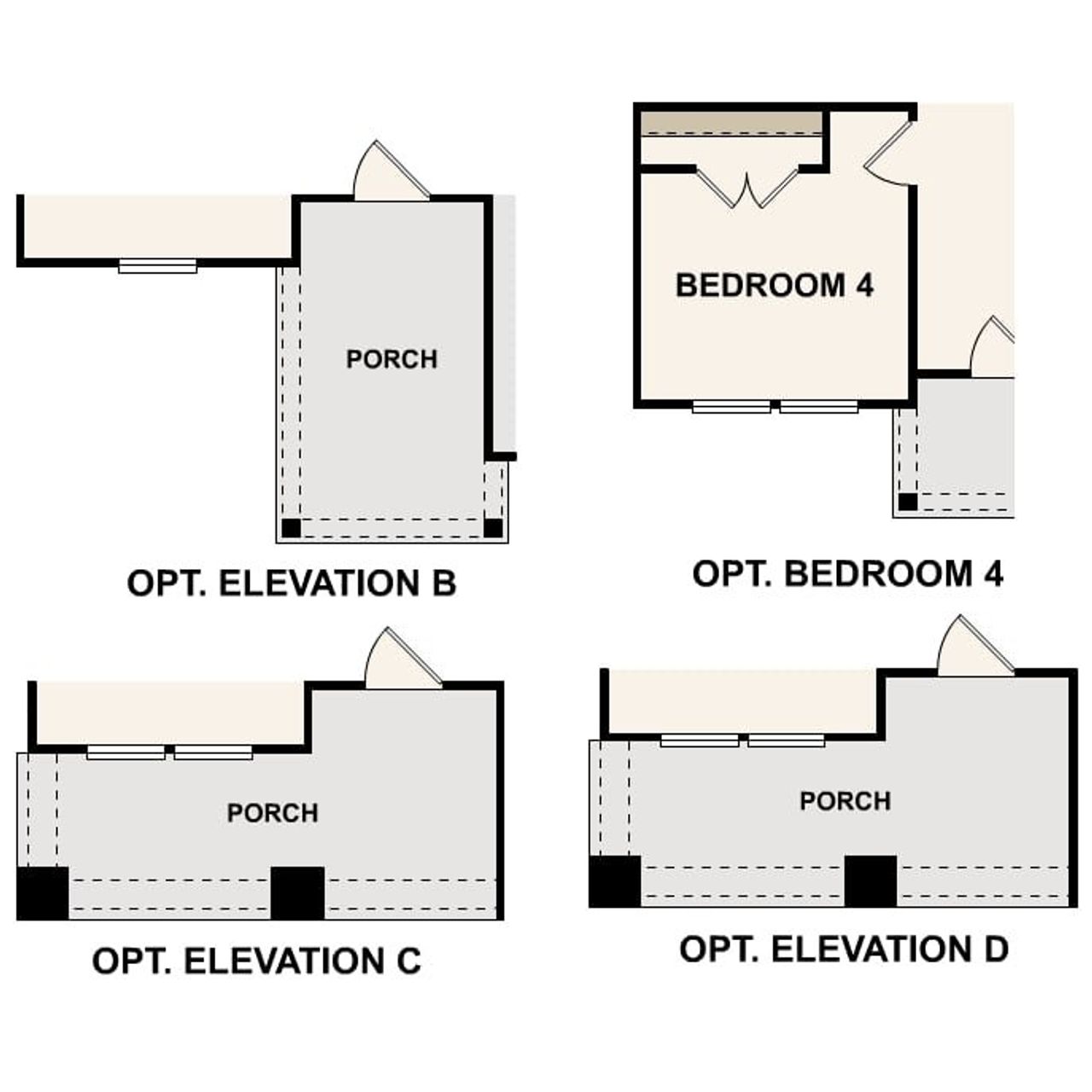 2D floor plan layout of this home in Sperling Farms, Ferris, TX (Image 2).