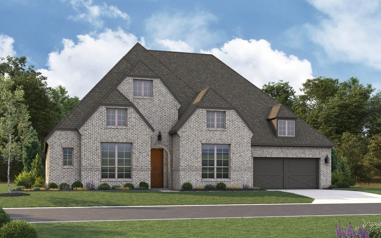 Representative exterior photo of a completed home built from the 6011 by Tradition Homes in The Parks at Wilson Creek, Celina, TX (Image 2).