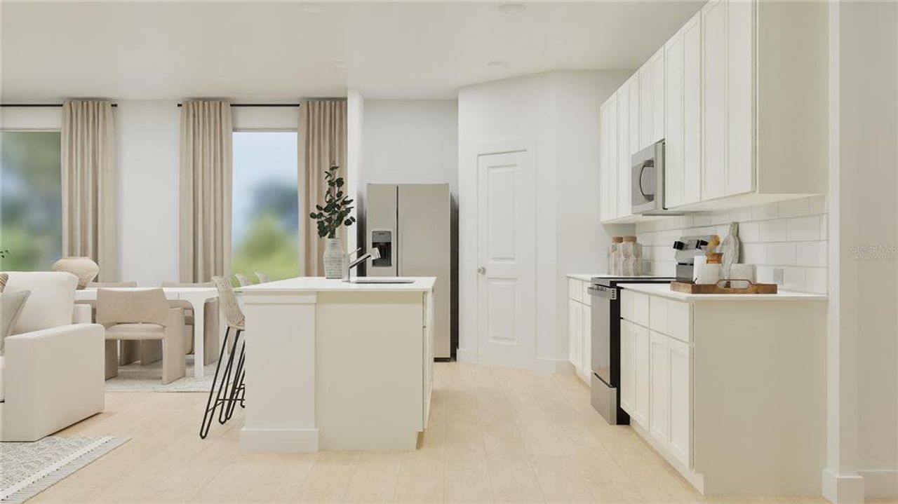 Furnished interior view inside a new home in Waterlin, St. Cloud (Image 2). Furnished interior view inside a new home in Waterlin, St. Cloud (Image 2).