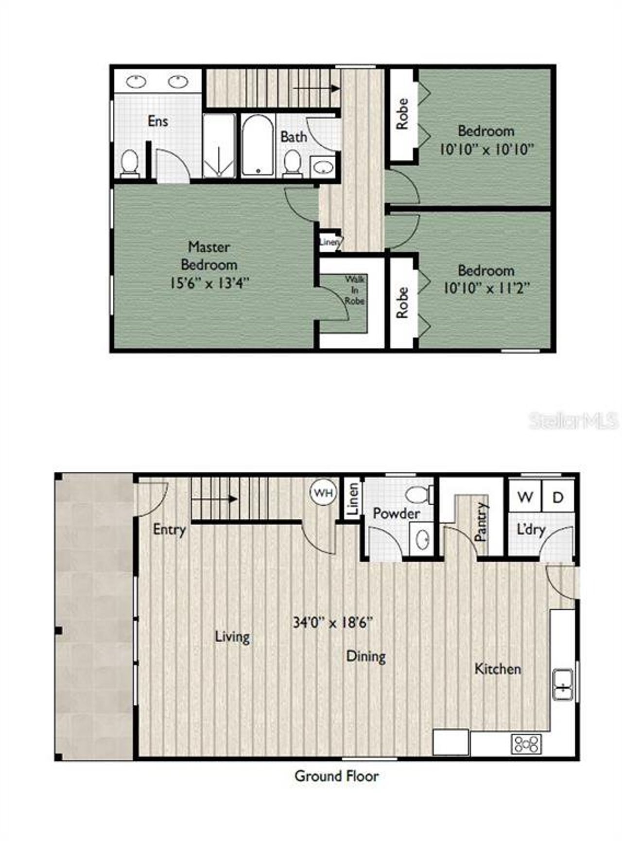 2D floor plan layout of this home in , Alachua, FL (Image 2).