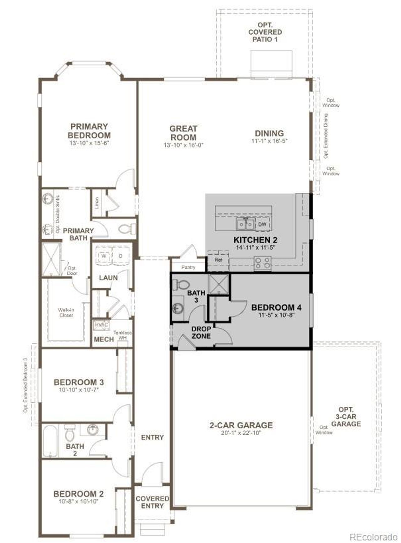 2D floor plan layout of this home in Brighton Crossings, Brighton, CO (Image 2). 2D floor plan layout of this home in Brighton Crossings, Brighton, CO (Image 2).