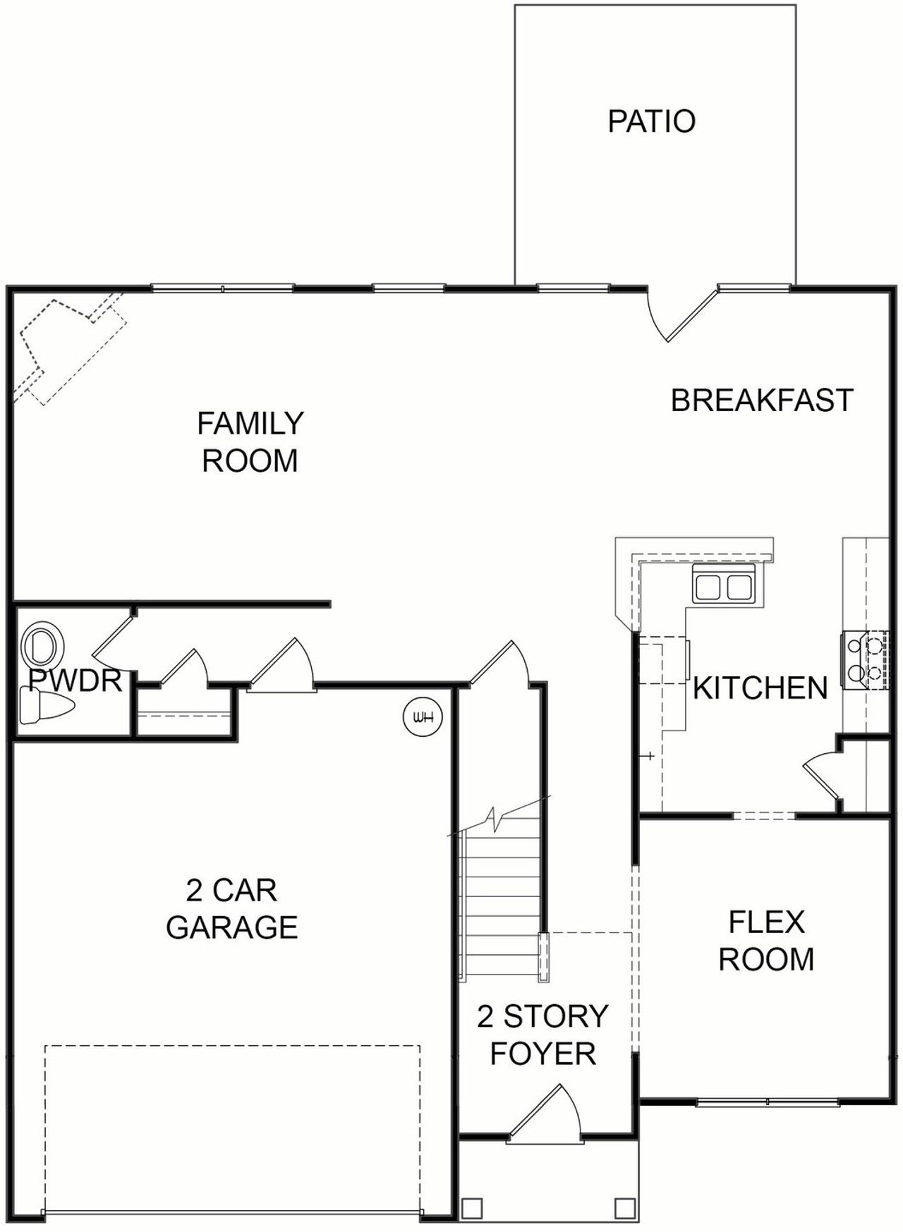 2D floor plan layout for the Stamford by KM Homes in Astoria, Locust Grove, GA (Image 2). 2D floor plan layout for the Stamford by KM Homes in Astoria, Locust Grove, GA (Image 2).