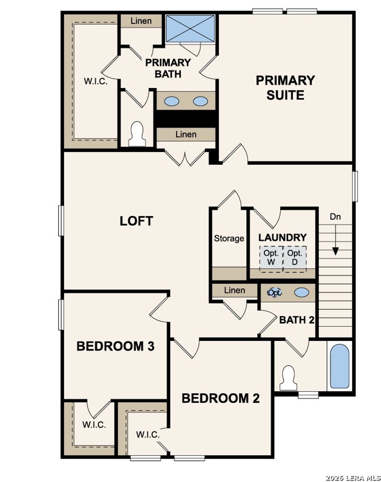 2D floor plan layout of this home in Rosemont Hill, San Antonio, TX (Image 2).