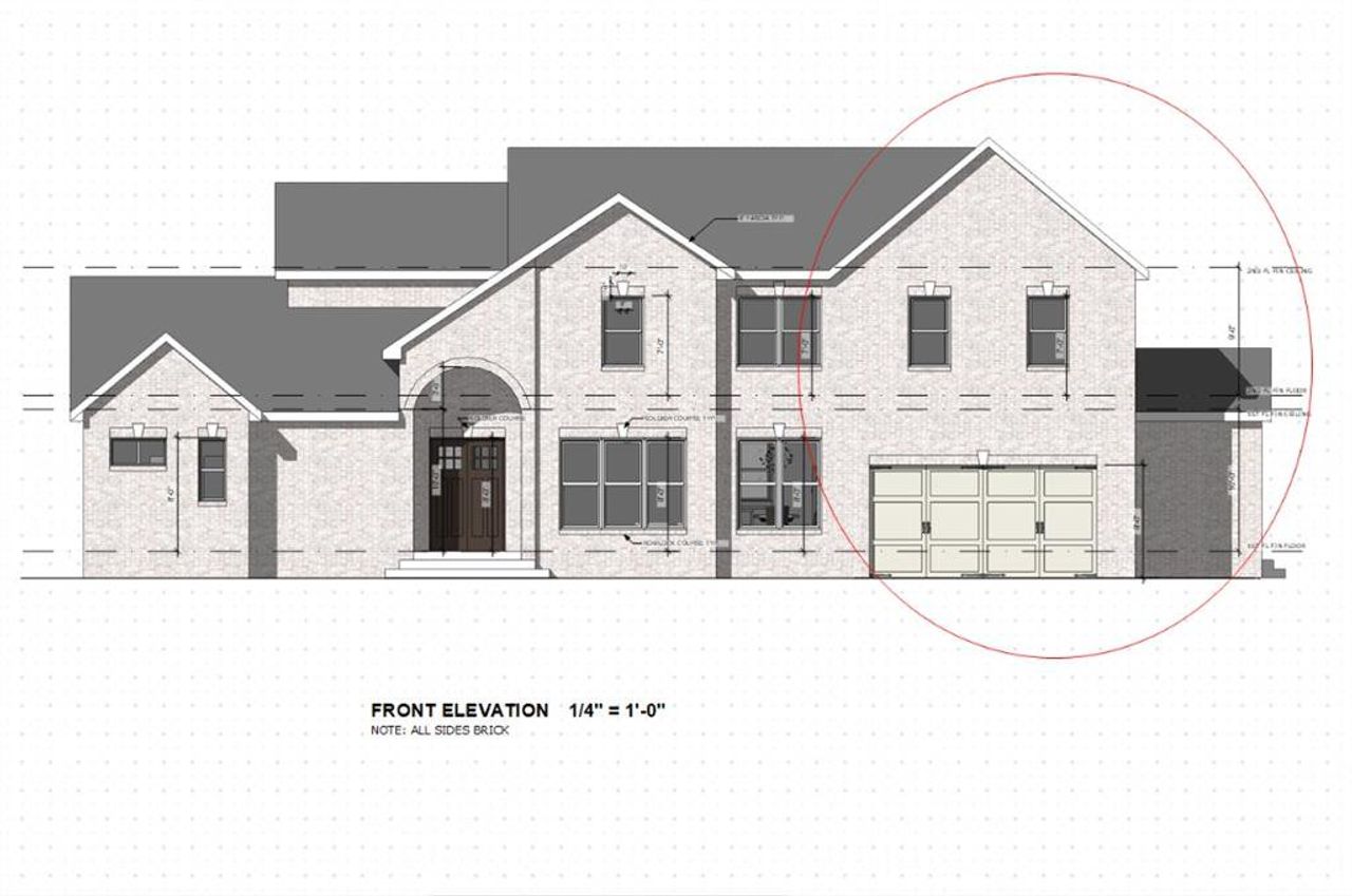 Exterior rendering of this home design in , Stonecrest, GA (Image 2).