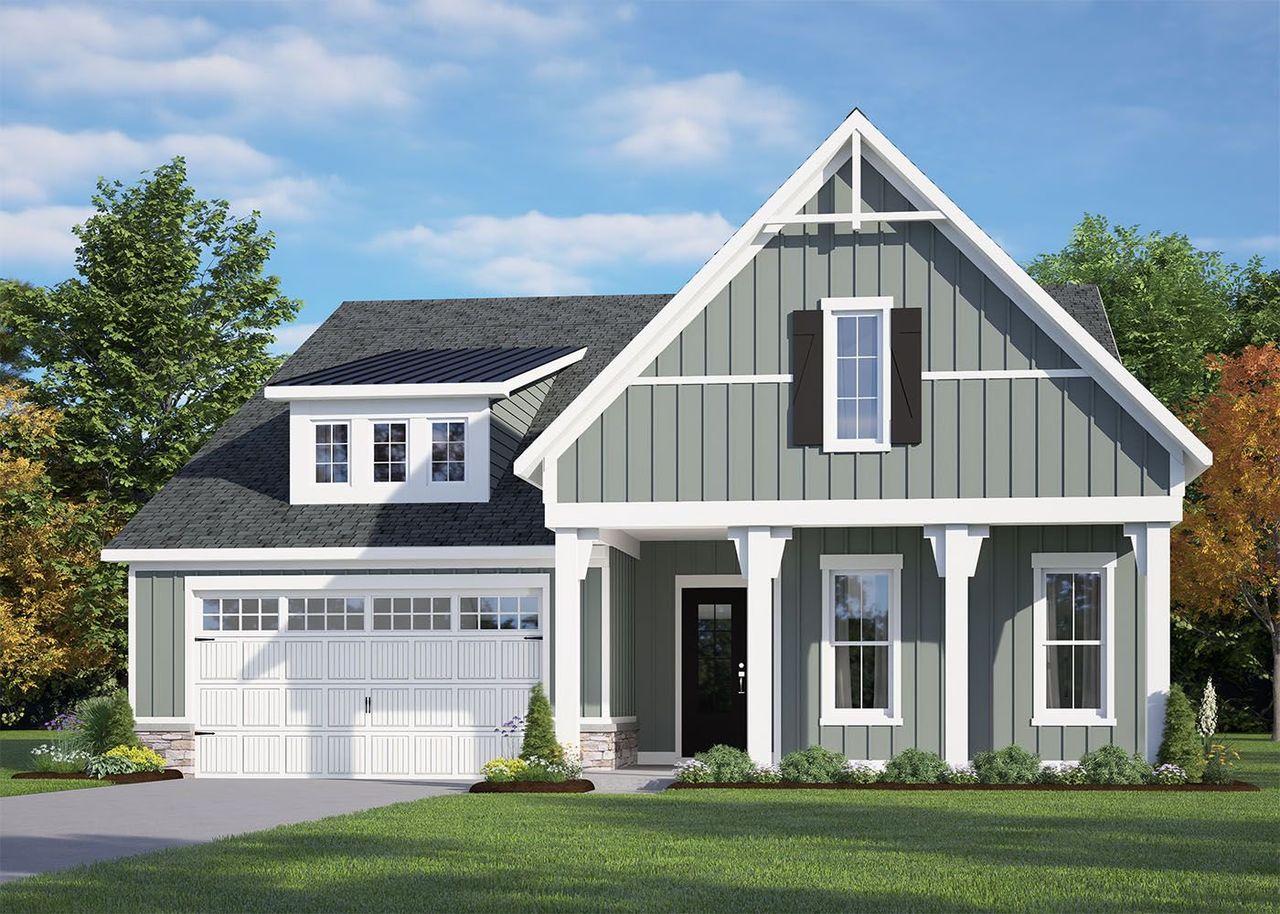 Representative exterior photo of a completed home built from the The Sutton by RobuckHomes in Baylee Ridge, Selma, NC (Image 2).