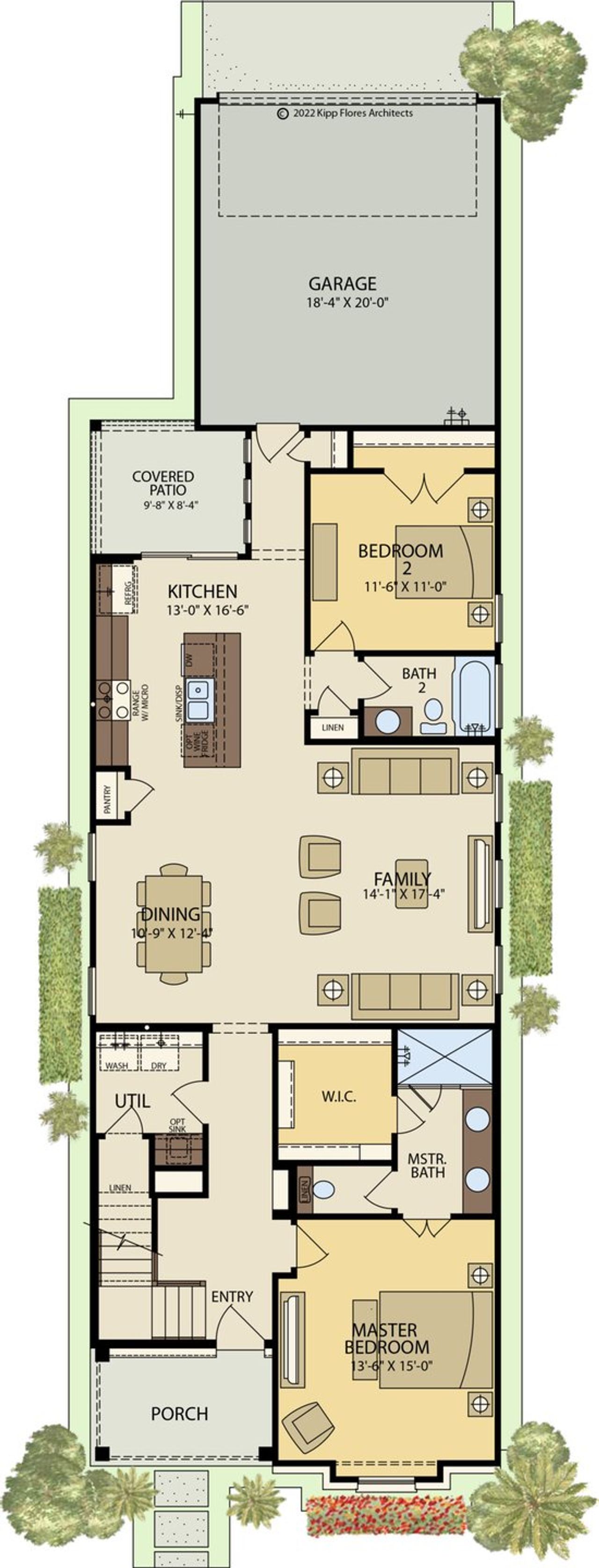2D floor plan layout of this home in Town Creek, New Braunfels, TX (Image 2).