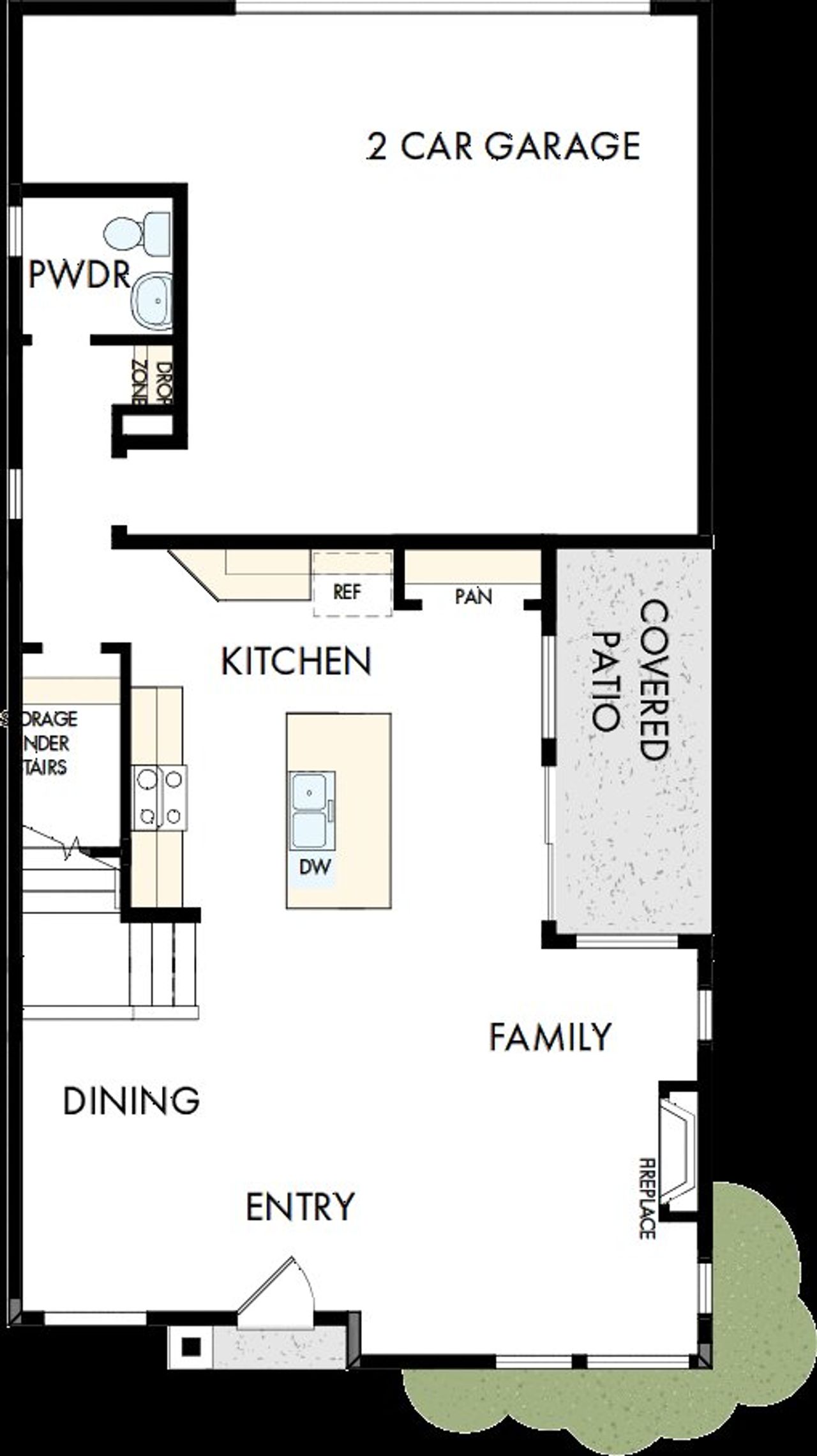 2D floor plan layout of this home in Elevate at Wolf Ranch, Colorado Springs, CO (Image 2).
