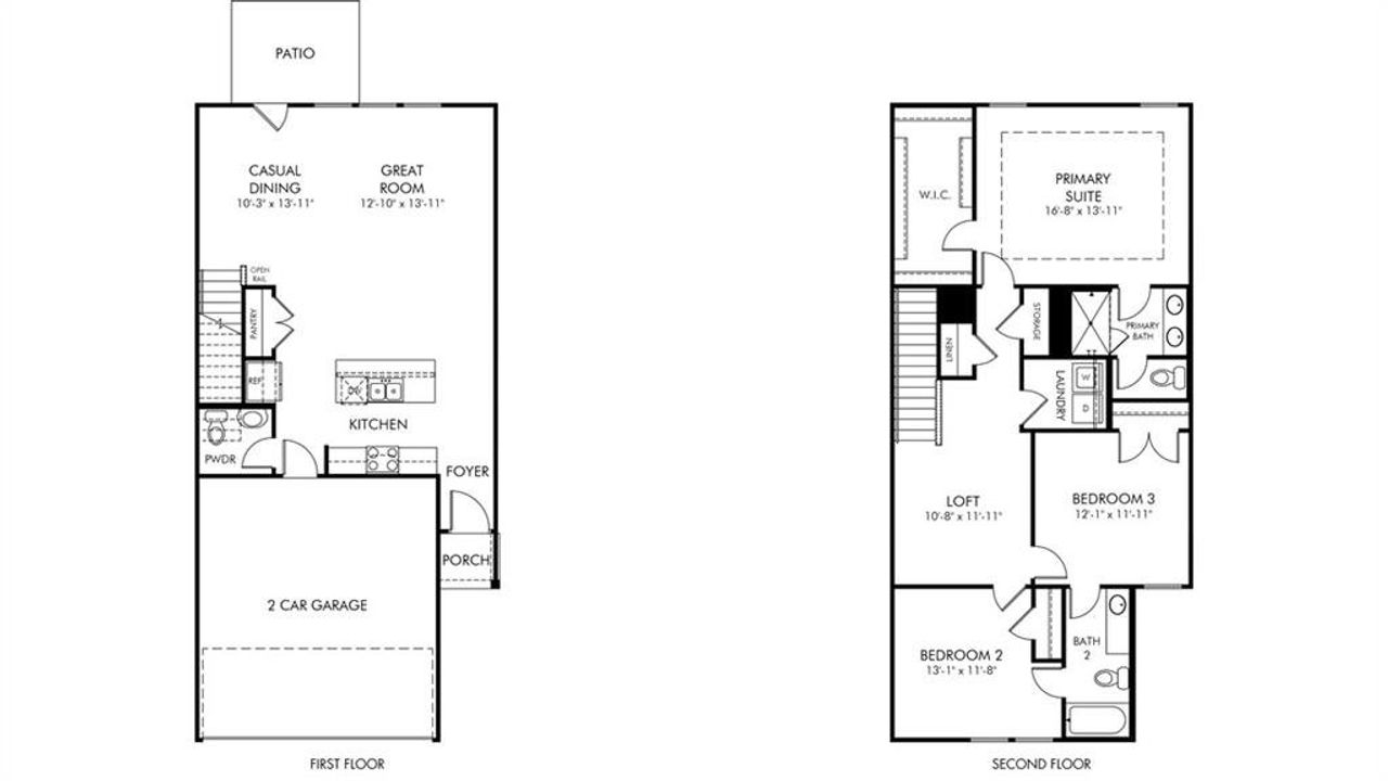 2D floor plan layout of this home in , Loganville, GA (Image 2). 2D floor plan layout of this home in , Loganville, GA (Image 2).