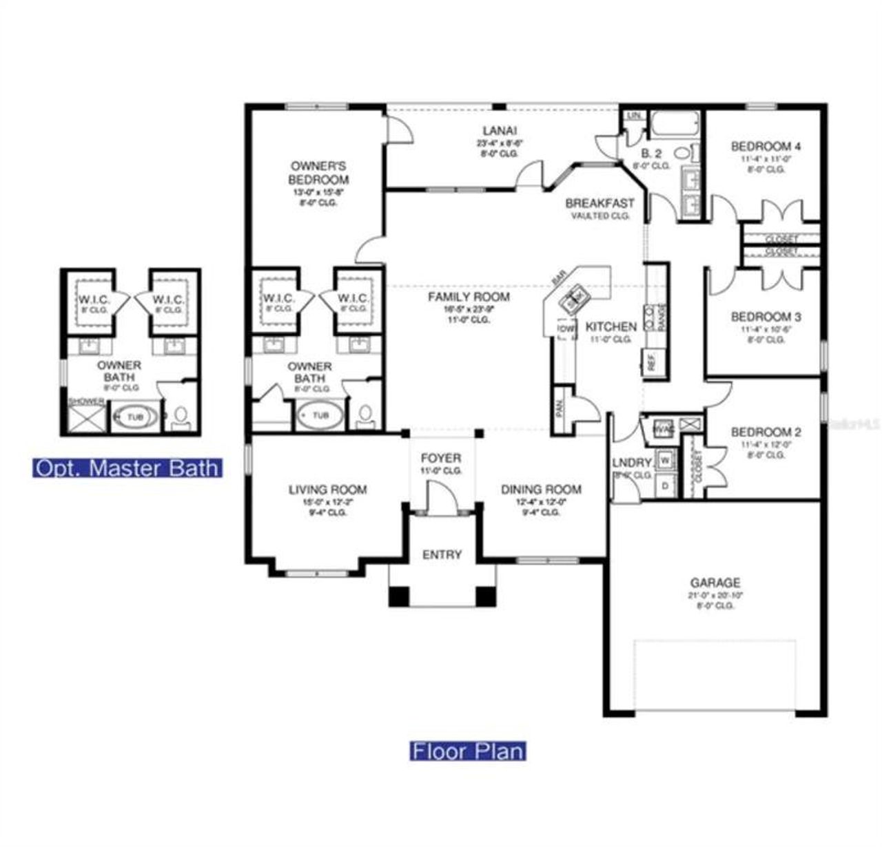2D floor plan layout of this home in , North Port, FL (Image 2).