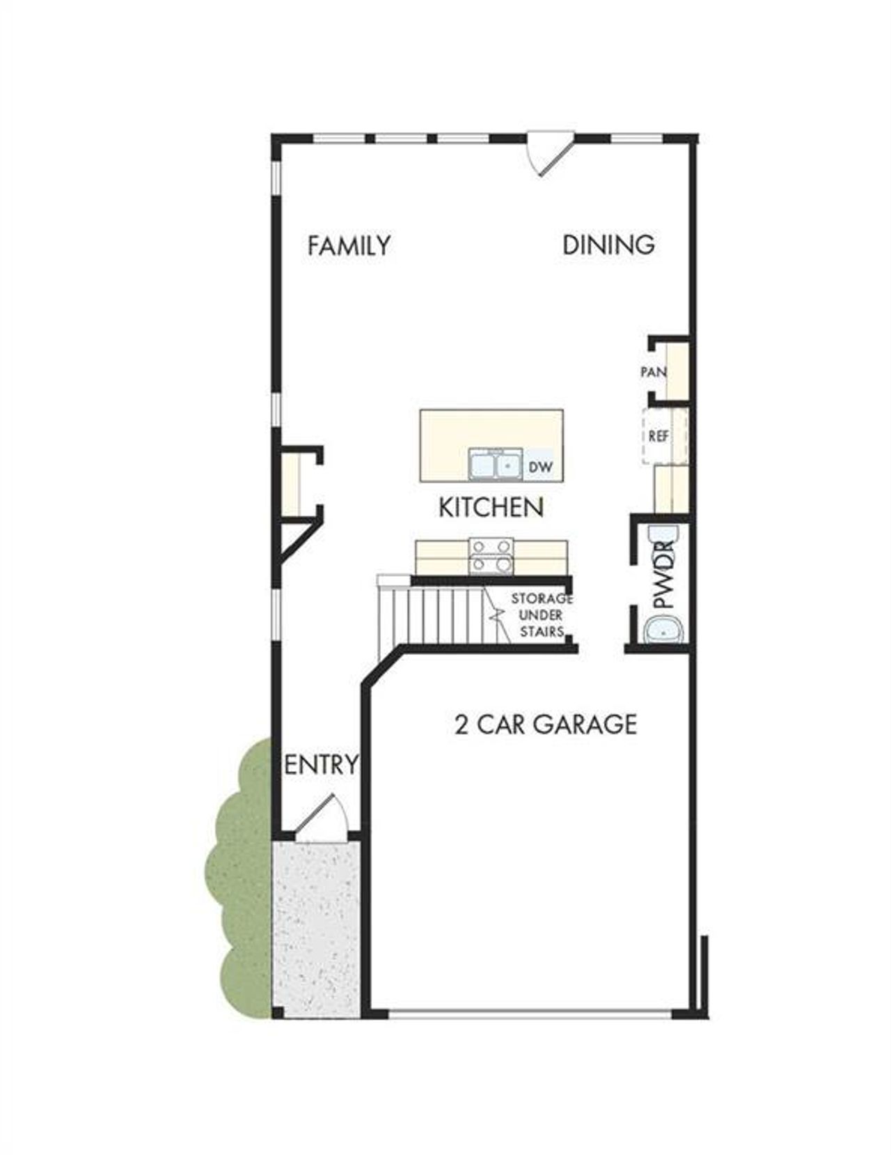 2D floor plan layout of this home in Grandview Terrace, Canton, GA (Image 2).