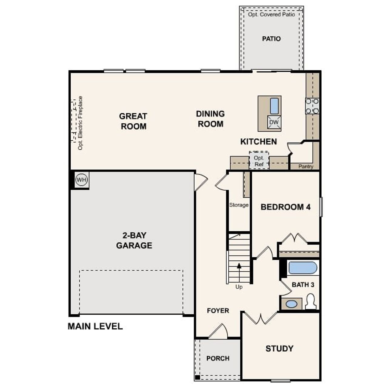 2D floor plan layout for the Marion by Century Communities in Kingfield, Smyrna, TN (Image 2). 2D floor plan layout for the Marion by Century Communities in Kingfield, Smyrna, TN (Image 2).